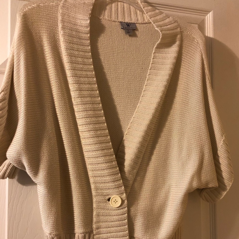 Cream Colored Crop Sweater - NWOT
